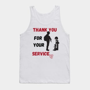 Thank You For Your Service Tank Top